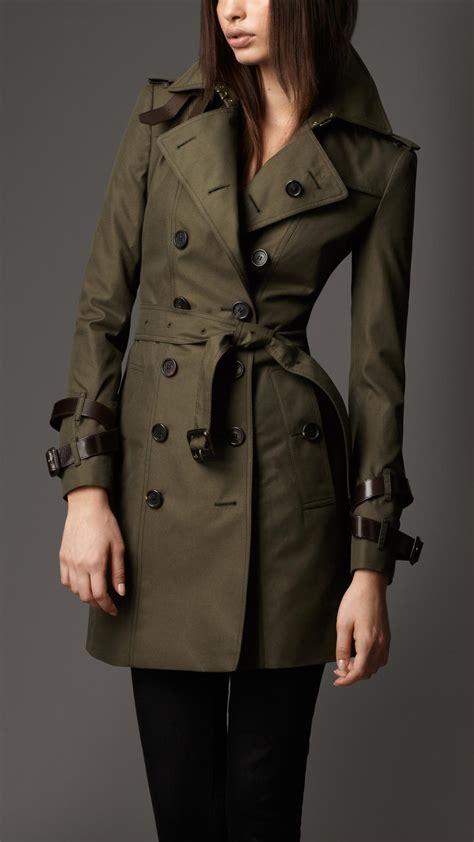 burberry green trench|burberry trench women.